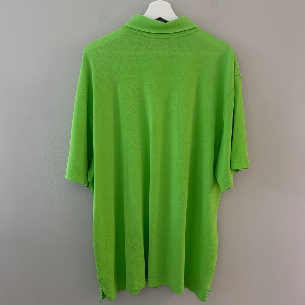 Lilly Pulitzer Atlantique Polo Men XXL Lime Green Cotton Pique Short Sleeve - Picture 2 of 9